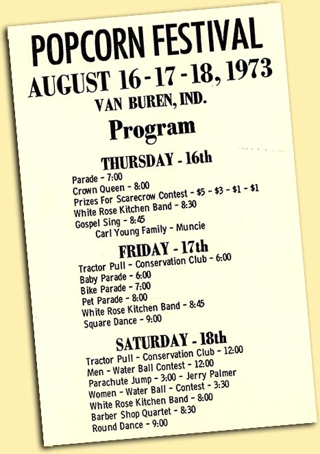 Poster from the first Popcorn Festival popcorn festival poster