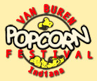 The Van Buren Popcorn Festival - Click for Home Page Van Buren Popcorn Festival Logo